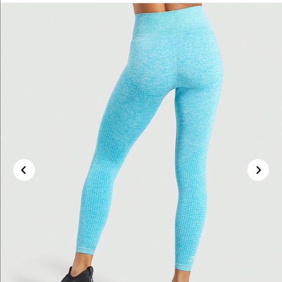 Gymshark Vital Seamless Leggings Blue Marl - Picture 2 of 4